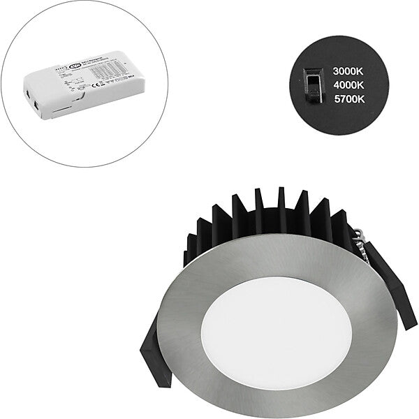 EVN-Lichttechnik LED-Spot 230V DALI IP54 3000-5700K chr-sat L54D101325